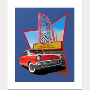 57 Chevy at the movies Posters and Art